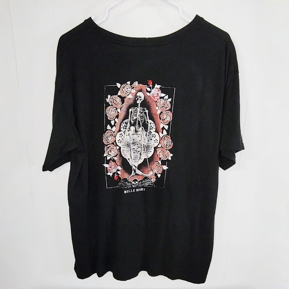 Gothic Embroidered Rose and Skeleton Tee, Future State NWT Urban Outfitters - Picture 12 of 12